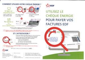 Utilisez le chèque énergie pour payer vos factures EDF